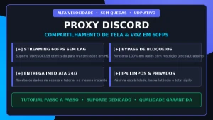 🔓 Proxy Discord p/ Transmissão & Tela | Bypass Redes Bloque