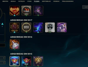 Conta De Lol 2015 / Ekko True Damage / Icone T1 2015 / Full - League of Legends