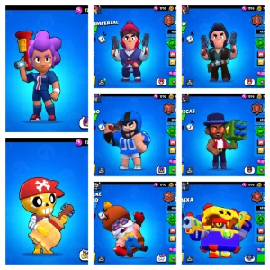 Conta do Brawl Stars com 11.000 troféus e 173 gemas