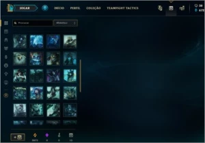 League of Legends Conta Diamond 4 com 17 skins LOL