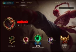 CONTA LEAGUE OF LEGENDS - OURO V - 116 SKINS LOL