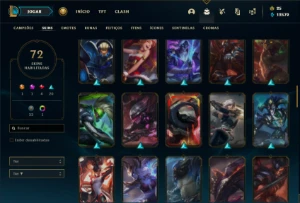 Conta bronze 2 com 125 Champs e 72 Skins ( MAIN ADC ) - League of Legends LOL
