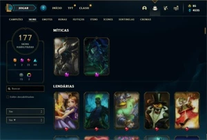 Conta com skin - League of Legends LOL