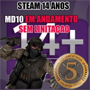 steam csgo 14 anos medalha de 5 anos - Counter Strike