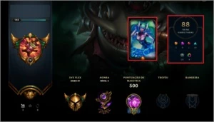 [10% OFF] Conta LoL | Ouro 4 | (Todos Champs & 88 Skins) - League of Legends