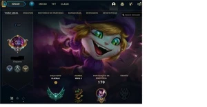 Conta league of legends MMR diamond LOL