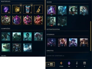Conta league of legends MMR diamond LOL