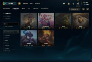 Conta ouro 3 com 155 Champs e 131 skins (1 Prestigio) - League of Legends LOL