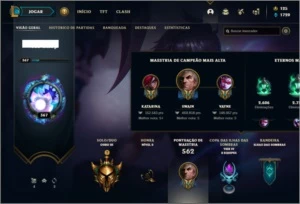 Conta ouro 3 com 155 Champs e 131 skins (1 Prestigio) - League of Legends LOL