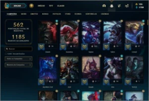 Conta ouro 3 com 155 Champs e 131 skins (1 Prestigio) - League of Legends LOL