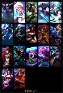 Conta LoL,Lvl 30 Prata 3 + 72 campeoes + 17 Skins - League of Legends