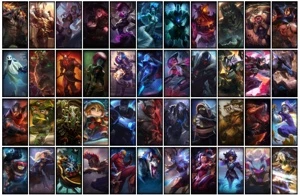 Conta ouro 2 com TODOS os champs e 190 Skins ( Nivel 659 ) - League of Legends LOL