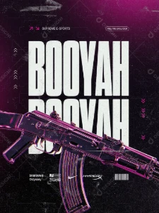 Arte Design Free Fire E-sports PSD Editável | ★PREMIUM★ - Outros