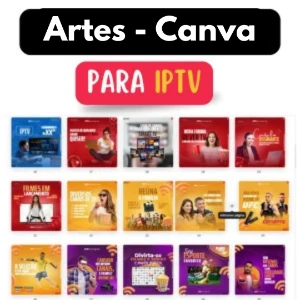 40 Templates IPTV - Editaveis no Canva