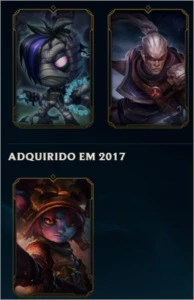 CONTA LEAGUE OF LEGENDS OURO 1, 65 CHAMPIONS, 15 SKINS! LOL
