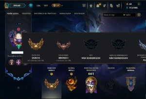 Bronze 1 com TODOS os Champs e 229 Skins ( MAIN SUP ) - League of Legends LOL