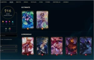 conta gold3 220skins mais informações pode chamar - League of Legends LOL
