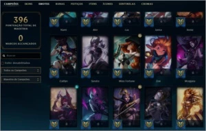 conta gold3 220skins mais informações pode chamar - League of Legends LOL