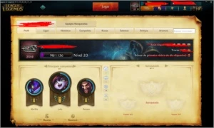 conta level 20 - League of Legends LOL