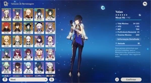 Conta Genshin AR-57 - Grand Fantasia GF