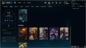 Conta LoL, Platina IV, Várias Skins e Campeões - League of Legends