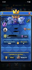 Conta Clash Royale 9.5 MIL TROFÉUS. Conta com 9 anos de jogo
