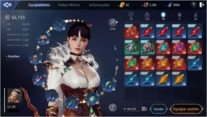 LV 64 PP 66K, 600K DS + 20 DRACOS, 8 PEDRAS EPICAS - MIR4