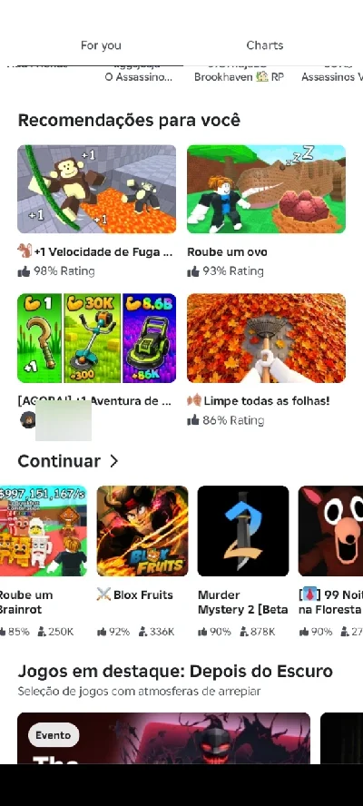 Conta de blox fruits etc - Roblox
