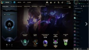 Conta lol falta 50 champs 130 skins d4 season passada - League of Legends