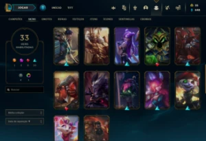 Conta LOL PLAT 3 / VLR Vandal Saqueadora e Faca Butterfly. - League of Legends