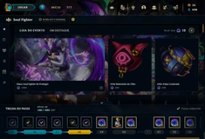 Conta LOL PLAT 3 / VLR Vandal Saqueadora e Faca Butterfly. - League of Legends