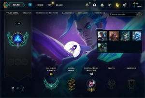 Conta PLATINA 4 - Smurf LOL (league of legends) ELOMOON