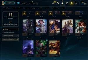 Conta PLATINA 4 - Smurf LOL (league of legends) ELOMOON