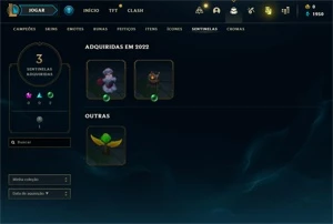 Conta PLATINA 4 - Smurf LOL (league of legends) ELOMOON