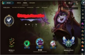 Conta de 2014 Diamante 2 / 102 skins annie hextec - League of Legends LOL