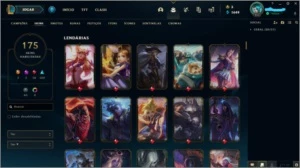 League of legends - Plat4 - 176 skins LOL