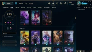 League of legends - Plat4 - 176 skins LOL