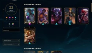 CONTA LEAGUE OF LEGENDS - UNRANKED SOLOQ, PLATINA TFT LOL