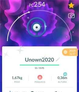 Unown O Shiny Go Fest - Pokémon Go