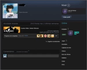 CONTA CSGO 13 ANOS STEAM COM PRIME - Counter Strike