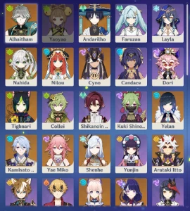 Conta Genshin AR 60 com todos os personagens 5* - Genshin Impact