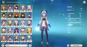 Conta Genshin Impact lvl 55