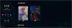 Conta Platina 1 (D2 mmr) com todos os champs e  248 skins. - League of Legends LOL