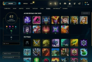 Conta Esmeralda 3 com 35 Champs e 5 Skins e Honra 2 - League of Legends LOL