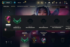 Conta Esmeralda 3 com 35 Champs e 5 Skins e Honra 2 - League of Legends LOL
