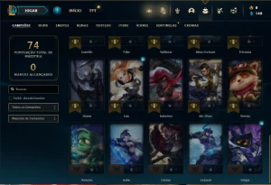 Conta Esmeralda 3 com 35 Champs e 5 Skins e Honra 2 - League of Legends LOL