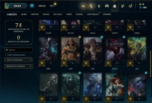 Conta Esmeralda 3 com 35 Champs e 5 Skins e Honra 2 - League of Legends LOL