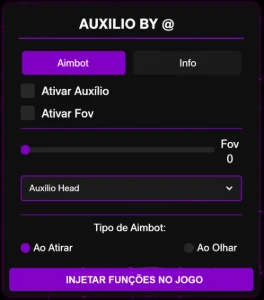 😈Painel Hype Aim Pro (Android/ IOS Auxílio De Mira 100% Hs - Free Fire