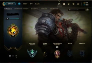 CONTA PLATINA 1 56 PDL 60% Winrate Ganhando 21 PDL - League of Legends LOL