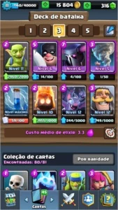 Conta Clash Royale- lvl11 - Arena 12:4150 - 13 Lendárias